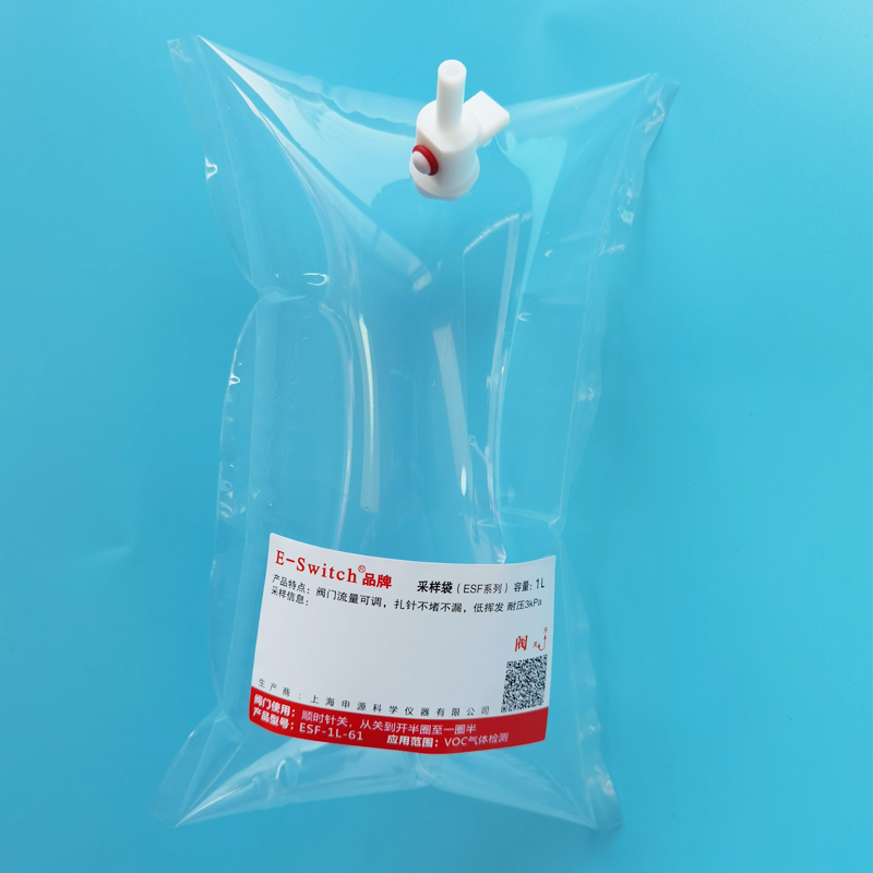 特氟龙FEP采样袋 NMHC VOCs气袋 0.1L~10L HJ732 聚四氟阀